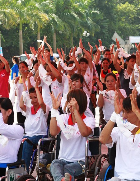 Độc đáo vũ điệu flashmob của người khuyết tật - ảnh 5