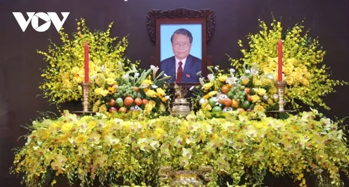 Lễ viếng nguyên Chủ tịch nước Trần Đức Lương tại quê nhà Quảng Ngãi - ảnh 3