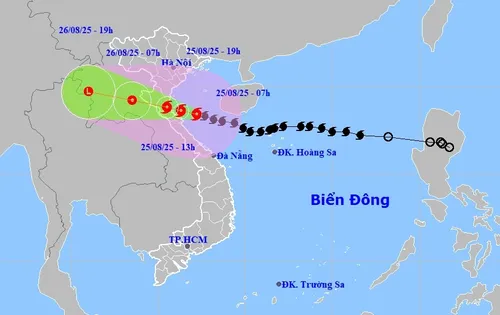 Bão số 5 rút ngắn khoảng cách, tiến thẳng vào đất liền từ Thanh Hóa-Bắc Quảng Trị - ảnh 1