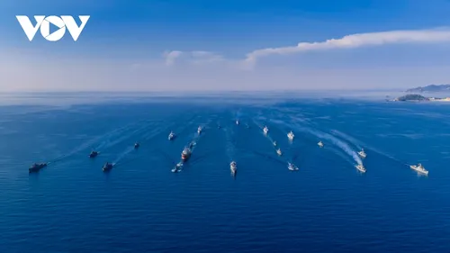 Hải quân Việt Nam phô diễn sức mạnh với Lễ diễu binh trên biển - ảnh 5