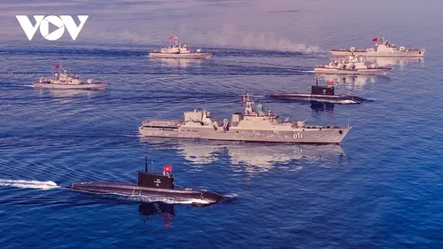 Hải quân Việt Nam phô diễn sức mạnh với Lễ diễu binh trên biển - ảnh 12