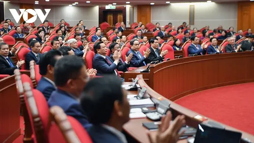 Toàn cảnh bế mạc Hội nghị lần thứ 13 Ban Chấp hành Trung ương Đảng khóa XIII - ảnh 6