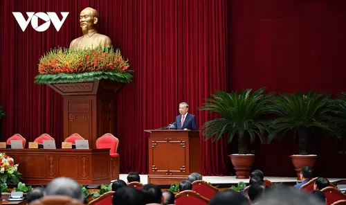 Toàn cảnh bế mạc Hội nghị lần thứ 13 Ban Chấp hành Trung ương Đảng khóa XIII - ảnh 5