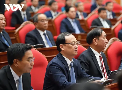 Toàn cảnh bế mạc Hội nghị lần thứ 13 Ban Chấp hành Trung ương Đảng khóa XIII - ảnh 4