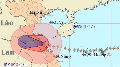 Bão số 10 đổ bộ vào Hà Tĩnh - Quảng Bình, gió giật cấp 13 - ảnh 1