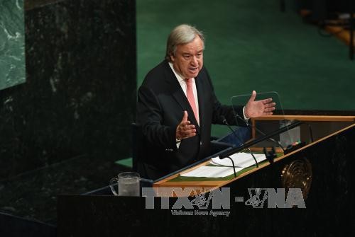 UN chief calls for diplomatic solution to North Korea - ảnh 1