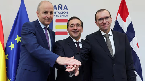 Spain, Ireland, Norway recognize Palestinian statehood - ảnh 1