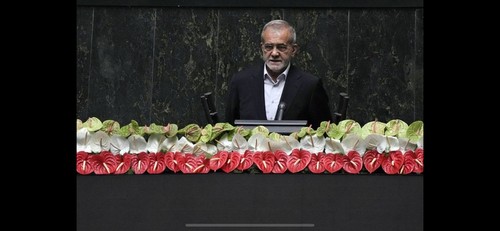 Masoud Pezeshkian sworn in as President of Iran - ảnh 1