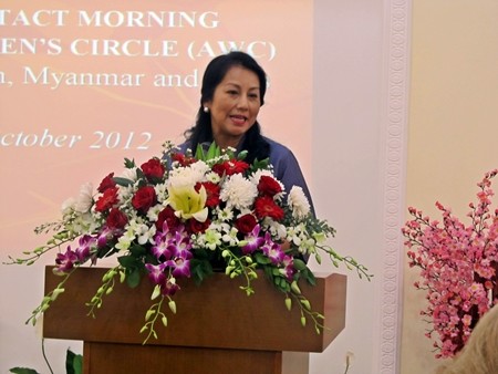 สตรีอาเซียนกับกระบวนการผสมผสานเข้ากับกระแสโลกผ่านกิจกรรมแลกเปลี่ยนวัฒนธรรมและอาหารพื้นเมือง - ảnh 1