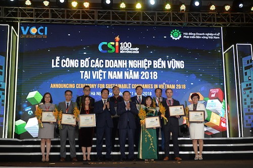 Lễ vinh danh các doanh nghiệp phát triển bền vững - ảnh 1