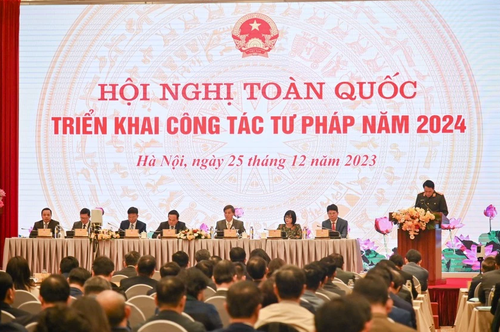 Phó Thủ tướng Trần Lưu Quang: Ngành tư pháp xây dựng, bảo đảm tiến độ chất lượng các dự án luật - ảnh 1