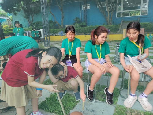 Giao lưu tình bạn giữa đoàn thiếu nhi kiều bào Việt Nam tại Hàn Quốc và trường TH Nguyễn Bỉnh Khiêm  - ảnh 7