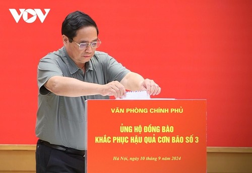 Người dân trong và ngoài nước ủng hộ các nạn nhân bị ảnh hưởng bởi bão Yagi - ảnh 1