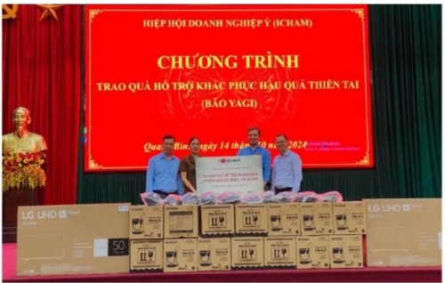 Hiệp hội Doanh nghiệp Italia tại Việt Nam chung tay hỗ trợ người dân bị ảnh hưởng bởi bão Yagi - ảnh 2