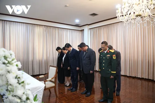 Đại sứ Việt Nam tại Thái Lan viếng nguyên Chủ tịch nước Lào Khamtay Siphandone - ảnh 3