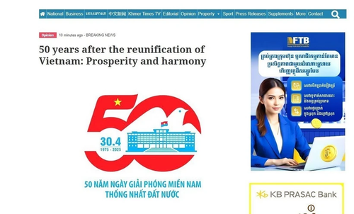 50 năm Thống nhất đất nước: Báo chí Campuchia đề cao sự thịnh vượng và hòa hợp của Việt Nam - ảnh 1