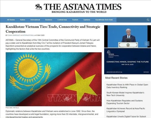 Truyền thông quốc tế đánh giá cao chuyến thăm của Tổng Bí thư Tô Lâm tới Kazakhstan và Azerbaijan - ảnh 1
