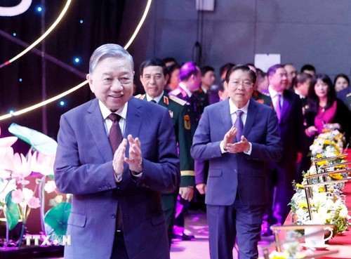 Tổng Bí thư Tô Lâm dự tổng kết, trao giải cuộc thi “Vững bước dưới cờ Đảng” - ảnh 1