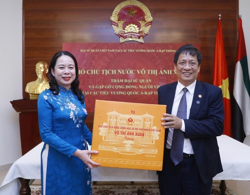 អនុប្រធានរដ្ឋលោកស្រី Vo Thi Anh Xuan បានជួប​ធ្វើការជាមួយស្ថាប័​ន​ ​សម្ព័ន្ធ​ក្រុម​ហ៊ុន​​មួយចំនួន និងជួប​ជាមួយសហគមន៍ជន​វៀតណាមនៅ UAE - ảnh 2