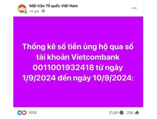 ថវិកា​​ឧបត្ថម្ភ​​ប្រជាជន​ដែល​រងគ្រោះ​ដោយ​ព្យុះទីហ្វុងយ៉ាងហ្គី គឺ ៣១,៥លាន​ដុល្លារ - ảnh 1