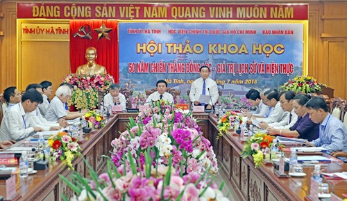 Hội thảo khoa học “50 năm Chiến thắng Đồng Lộc - Giá trị lịch sử và hiện thực”  - ảnh 1