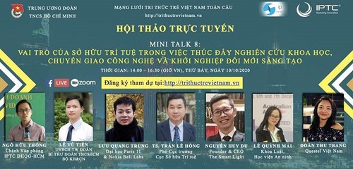 Diễn đàn Tri thức trẻ Việt Nam toàn cầu: Chuỗi Hội thảo trực tuyến về khoa học – công nghệ và khởi nghiệp kinh doanh - ảnh 1