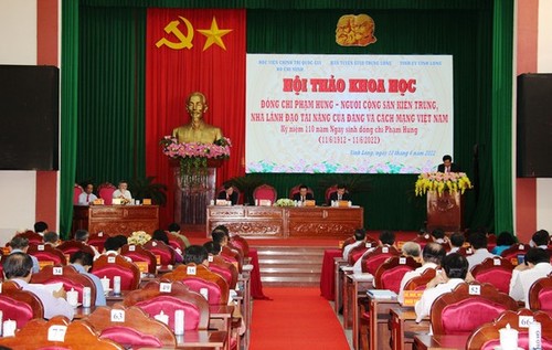 Hội thảo khoa học về cuộc đời hoạt động cách mạng của Chủ tịch Hội đồng Bộ trưởng Phạm Hùng - ảnh 1