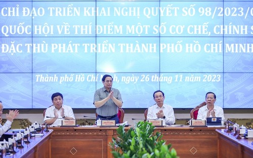 Triển khai hiệu quả các cơ chế, chính sách đặc thù, tạo bước chuyển đột phá trong phát triển Thành phố Hồ Chí Minh - ảnh 1