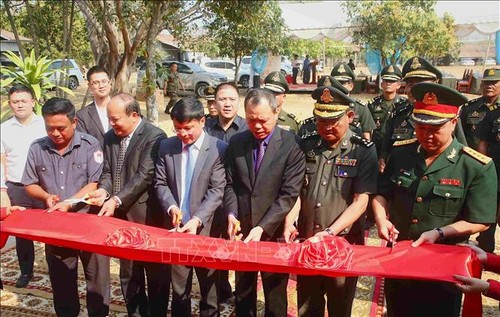 Khánh thành công trình nhà thờ và lưu giữ hài cốt liệt sĩ quân tình nguyện Việt Nam tại tỉnh Pailin, Campuchia - ảnh 1