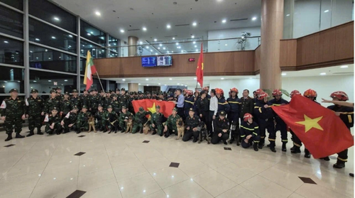 Đội cứu hộ, cứu nạn của Việt Nam đến Myanmar, bắt đầu hỗ trợ khắc phục hậu quả động đất - ảnh 1