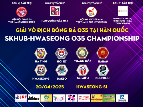Sắp khởi tranh giải “SKHub-Hwaseong Championship 2025“: Sân chơi mới cho các cầu thủ trên 35 tuổi người Việt tại Hàn Quốc - ảnh 1
