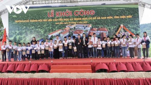 Tỉnh Điện Biên khởi công 3 trường nội trú liên cấp, tạo động lực phát triển giáo dục - ảnh 2