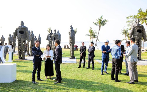 Trưng bày tổ hợp nghệ thuật công cộng quy mô lớn về Chiến thắng Bạch Đằng - ảnh 1