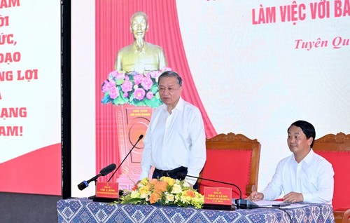 เลขาธิการใหญ่พรรค โตเลิม ลงพื้นที่จังหวัดเตวียนกวาง  - ảnh 2