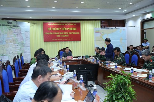 รองนายกรัฐมนตรี เจิ่นห่งห่า ประชุมเกี่ยวกับมาตรการรับมือพายุคัลแมกี - ảnh 1