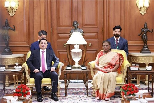 Prime Minister Pham Minh Chinh meets Indian President Droupadi Murmu - ảnh 1