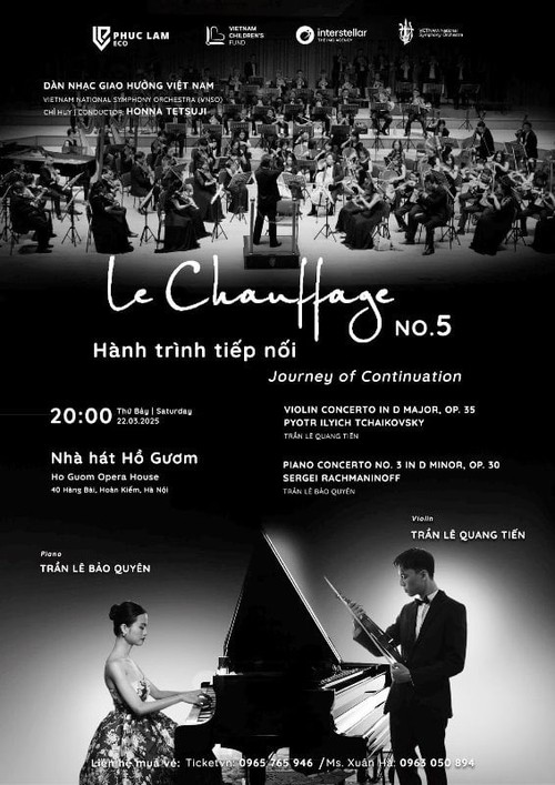 Le Chauffage Classional Music Concert No.5 to open at Ho Guom Opera House - ảnh 1