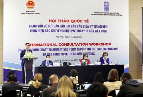 Vietnam realiza consultas sobre el informe nacional de Examen Periódico Universal  - ảnh 1