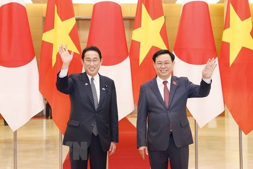 Presidente del Parlamento de Vietnam se reúne con el primer ministro japonés - ảnh 1