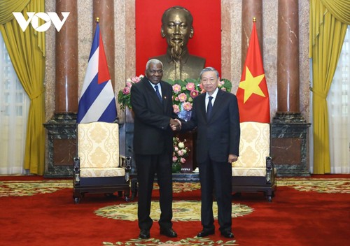 Presidente vietnamita recibe al​ presidente de la Asamblea Nacional del Poder Popular de Cuba - ảnh 1