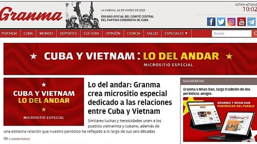 Granma lanza una sección especial por los 65 años de relaciones entre Cuba y Vietnam - ảnh 1