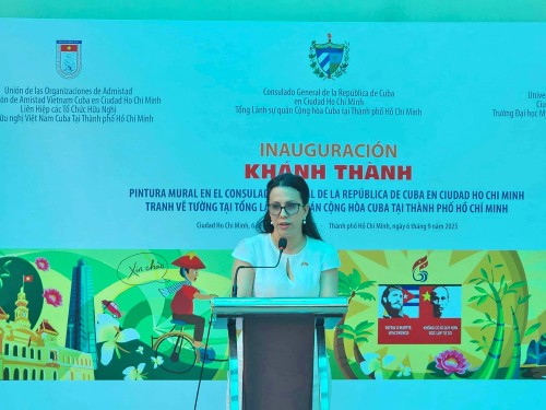 Inauguran mural sobre la amistad Vietnam-Cuba - ảnh 1