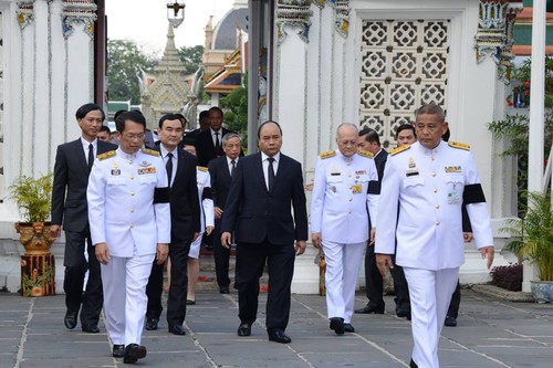 คณะผู้แทนระดับสูงเวียดนามเข้าถวายสักการะพระบรมศพพระบาทสมเด็จพระปรมินทรมหาภูมิพลอดุลยเดช - ảnh 3