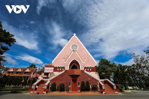 “Check-in” โบสถ์ชมพูที่น่าประทับใจในเมืองดาลัด - ảnh 8