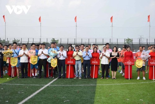 เปิดการแข่งขันฟุตบอลสำนักข่าวแห่งชาติ รอบชิงชนะเลิศหรือ Press Cup 2025 - ảnh 1