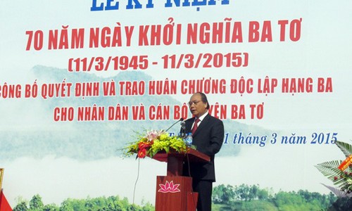 Feier zum 70. Jahrestag des Ba To-Aufstands - ảnh 1