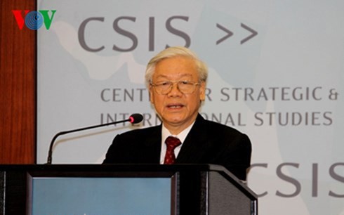 Laotische Medien berichten über den US-Besuch des KPV-Generalsekretärs Nguyen Phu Trong - ảnh 1