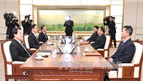 Winterspielen: Zwei koreanische Regionen werden unter einer „Vereinigungsfahne” einmarschieren - ảnh 1