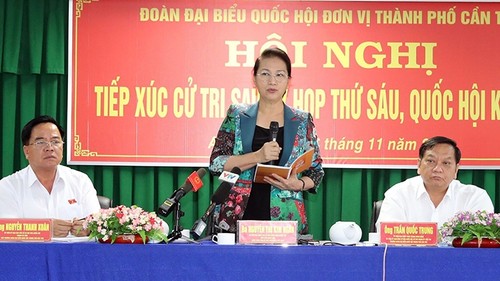 Parlamentspräsidentin Nguyen Thi Kim Ngan trifft Wähler der Stadt Can Tho - ảnh 1