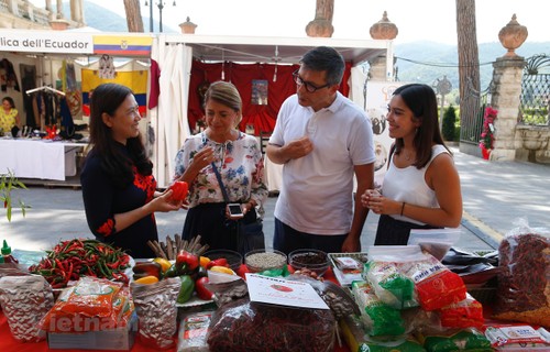 Vorstellung vietnamesischer landwirtschaftlicher Produkten im Chilifest in Italien - ảnh 1